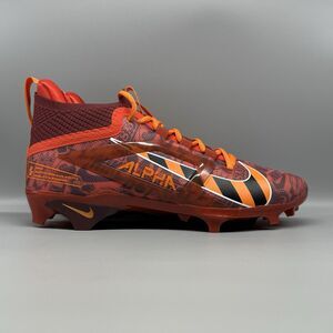 Nike Alpha Menace 4 Elite NRG Red Orange Football Cleats Size 13 FQ4046-600